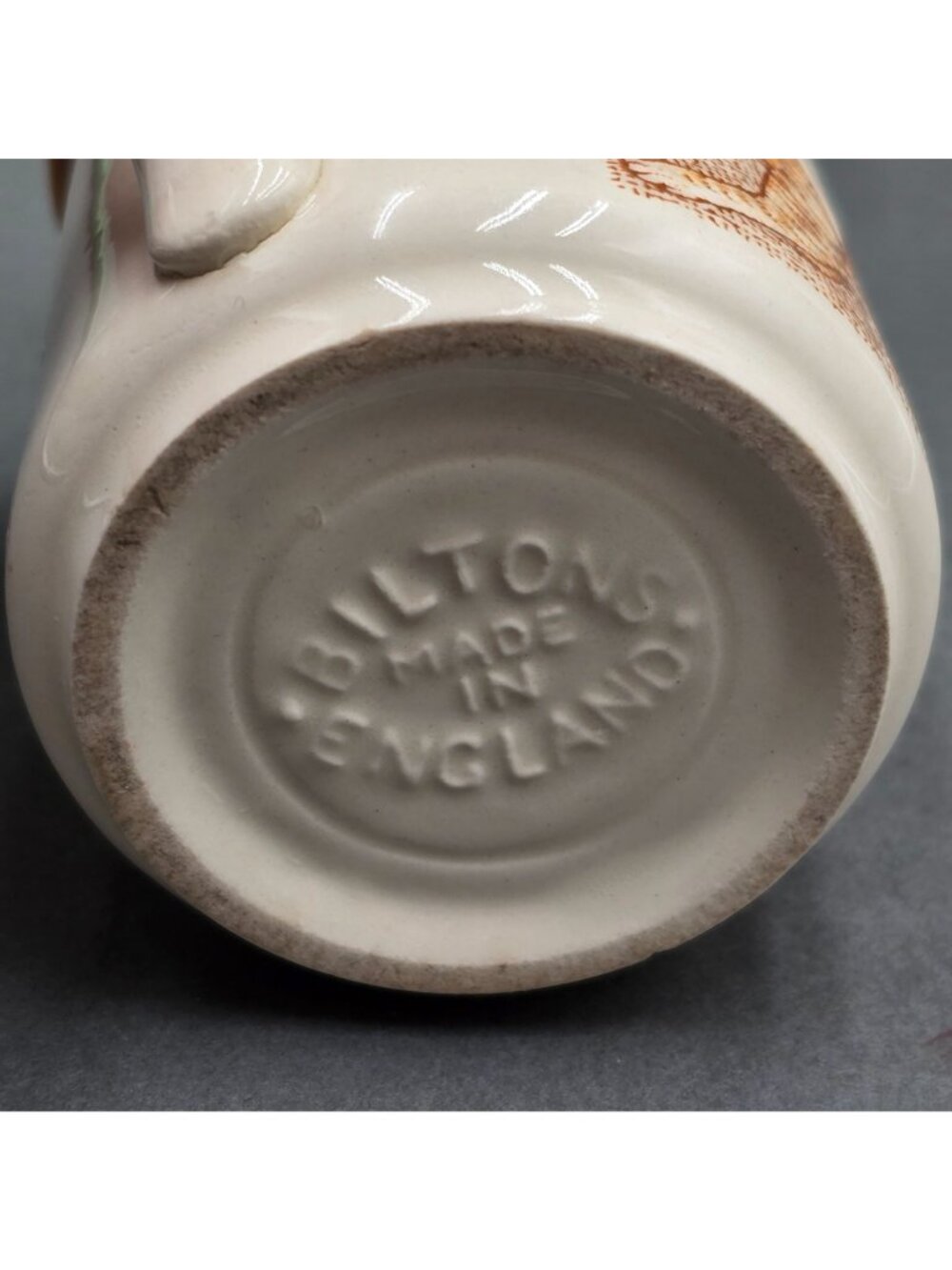 Vintage Biltons England Coffee Mug Orange Tabby Kittens Playing Textured Ceramic - Picture 7 of 8